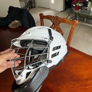 Cascade Lacrosse Helmet CPV-R White Size S/M Major League CPVR w/ neck guard